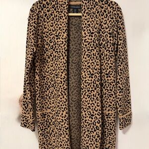 Cynthia Rowley Leopard Print open cardigan